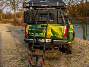 ALU-CAB ALUMINIUM-TELESKOPLEITER FÜR DACHZELT 2,60 METER INKL. HALTERUNGEN UND TASCHE